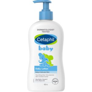 White and blue bottle of Cetaphil